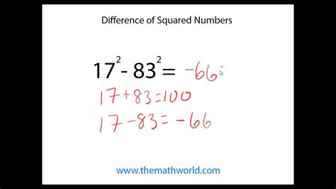 what does squared mean 2.